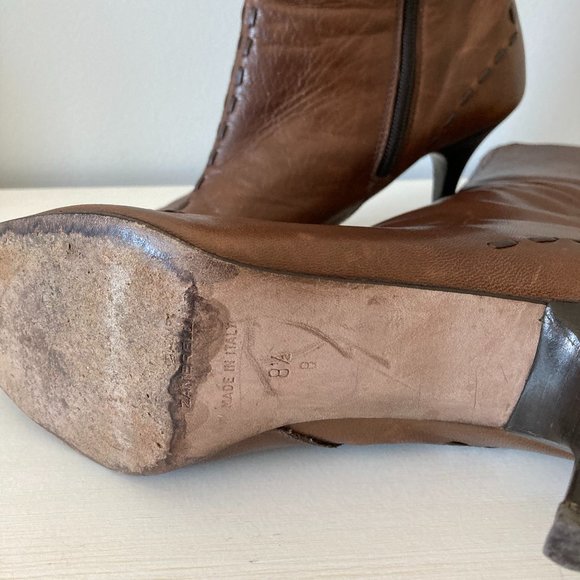 Zambrelli Brown Leather Boots - Picture 7 of 16